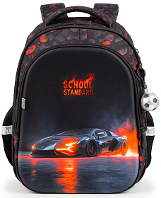 Шкільний рюкзак з ортопедичною спинкою для хлопчика з Машиною School Standard 38х30х18 см для першокласника (150-35)